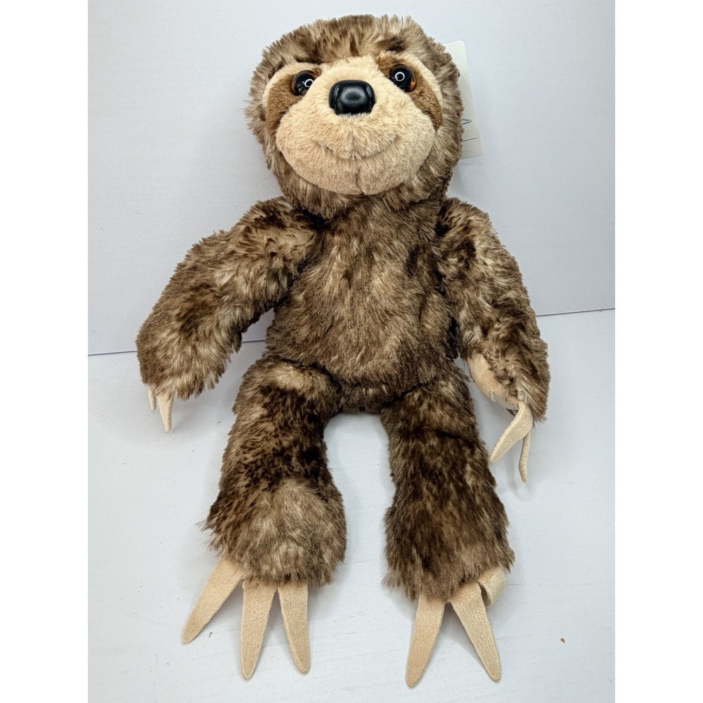 Official Build a Bear Workshop Sloth 16"W/ Stick Together Hands and Feet STUFFED